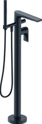 DURAVIT TULUM BY STARCK AFBOUWDEEL VOOR VRIJSTAANDE BADKRAAN MET OMSTEL MET DOUCHESLANG EN STAAFHANDDOUCHE ZWART MAT TU5250000046
