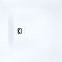 DURAVIT SUSTANO DOUCHEBAK 800X800 MM WIT MAT VLOERGELIJK HALFINBOUW OPSTAAND COMPOSIET DUROCAST NATURE VIERKANT 720269740000000