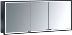 EMCO PRIME INBOUW SPIEGELKAST MET 3 DEUREN MET LED VERLICHTING 163X73X16.7CM ZWART 949713396