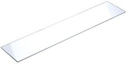 RAMINEX PLANCHET RECHTHOEKIG MODEL HELDER GEHARD GLAS HOEKEN AFGEKANT LXBXD 1200X150X8 MM 630127