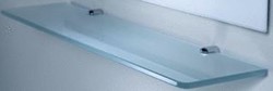 RAMINEX PLANCHET RECHTHOEKIG MODEL AAN EEN ZIJDE ZUUR LICHT GEMATTEERD DOORSCHIJNEND GLAS HOEKEN AFGEKANT LXBXD 600X150X8 MM 630141