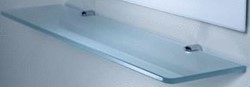 RAMINEX PLANCHET RECHTHOEKIG MODEL AAN EEN ZIJDEZUUR LICHT GEMATTEERD DOORSCHIJNEND GLAS/ HOEKEN AFGEKANT LXBXD 1000X150X8 MM 630145