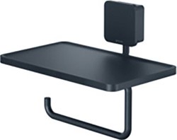 GEESA TOPAZ CLOSETROLHOUDER MET PLANCHET MAT ZWART 917924-06-A