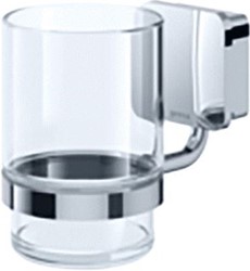GEESA TOPAZ GLASHOUDER MET GLAS CHROOM 917902-02-A