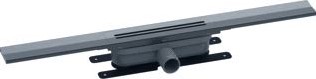 EASY DRAIN R-LINE CLEAN 120CM BRUSHED BLACK CHROME RLCED1200BBC