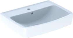 GEBERIT BASTIA WASTAFEL SQUARE MET KRAANGAT MET OVERLOOP 55X42CM WIT 501.970.00.1
