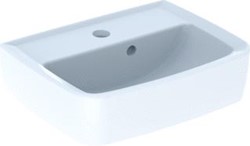 GEBERIT BASTIA FONTEIN SQUARE MET KRAANGAT MET OVERLOOP 40X31CM WIT 502.920.00.1