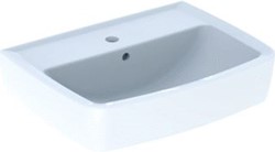 GEBERIT BASTIA FONTEIN SQUARE MET KRAANGAT MET OVERLOOP 50X38CM WIT 502.921.00.1
