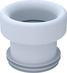 WISA CLOSETAANSLUITSTUK RECHT KUNSTSTOF WIT LENGTE 117MM UITWENDIGE AANSLUITDIAMETER 96 110MM KOMO-KEUR UITWENDIGE BUISDIAMETER AANSLUITING 100MM STEEKMAAT 68.5MM 8040301006