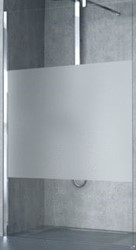 NOVELLINI GIADA H INLOOPDOUCHE (72 CM VERSTELBAAR T/M 73,5 CM) SATIN BAND GLAS WIT PROFIEL GIADAH75-44A