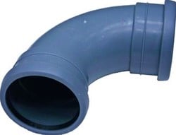PIPELIFE TOPFIT BOCHT 40 90GR MOF/MOF ZW GRIJS 70007002