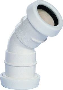 PIPELIFE PP BOCHT 40 45GR MOF/MOF WIT (H182332) 70013289
