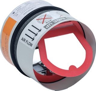 AIR SPIRALO BRANDKLEP ROND STAAL LE 198MM NOM. DIAM 125MM BED STD SMELTP SC+60COSMO125