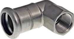 VSH XPRESS RVS 304 OVERGANGSHOEK 90GR 28MM X 1 PERS-BINNENDRAAD R2409 123460524