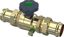 RAMINEX KOGELAFSLUITER RECHT S.28 PREMIUM PLUS NOMINALE DIAMETER AANSLUITING 1 DN 40 280257