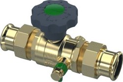 RAMINEX KOGELAFSLUITER RECHT S.28 PREMIUM PLUS NOMINALE DIAMETER AANSLUITING 1 DN 32 280259