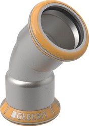 GEBERIT MAPRESS THERM RVS BOCHT 45 GR 22 MM 42804