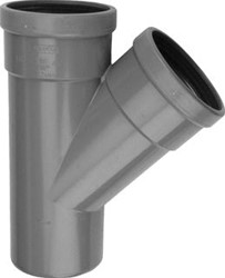 WAVIN WAFIX PVC M-T-STUK 45 GRADEN GR 125 SN4 MOF/SPIE BC 8807500206