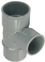 WAVIN WADAL PVC L-T-STUK 88 GRADEN GR 50 2MOF/SPIE BC 8807500370