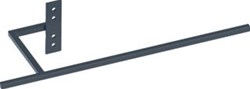VASCO HANDDOEKBEUGEL 440MM ALUMINIUM GELAKT MAT 9005KLEUR: RAL9005 118370100009005