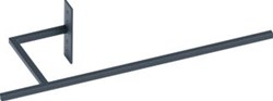VASCO HANDDOEKBEUGEL NS1 440MM MESSING GELAKT MAT 9005KLEUR: RAL9005 118371100009005