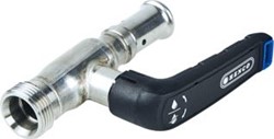 HENCO KOGELAFSLUITER RECHT BAP-FFV-EK NOMINALE DIAMETER AANSLUITING 1 3/4 (20) KIWA- BAP-FFV2605EK