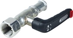 HENCO KOGELAFSLUITER RECHT BAP-FFV NOMINALE DIAMETER AANSLUITING 1 1 (25) KIWA- BAP-FFV2606