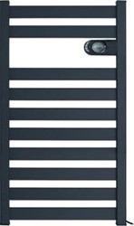 DRL ZION E-COMFORT VLOEISTOF VRIJE RADIATOR MET THERMOSTAAT 658X508MM 500W ANTRACIET 212209