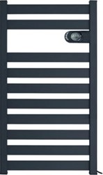 DRL ZION E-COMFORT VLOEISTOF VRIJE RADIATOR MET THERMOSTAAT 898X508MM 750W ANTRACIET 212210