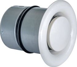 INTERLAND TECHNIEK VENTILATIEVENTIEL STAAL WIT NOMINALE DIAMETER AANSLUITING 100MM ROND ITE01MNDK06509