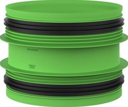 Duco DucoFlex aansluitstuk, 160 x 160 mm, 2x M, met rubber 0000-4724