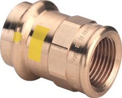 VIEGA PROFIPRESS G OVERGANGSSTUK 18X3/4 PERS X BINNENDRAAD BRONS GAS MET SC-CONTUR 346409