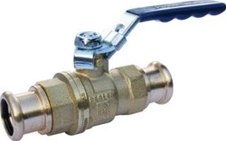 VSH KOGELKRAAN RECHT DN25 PERSMOF X DN25 PERSMOF MESSING KLASSE PN16 BEDIENING HANDGREEP 245223