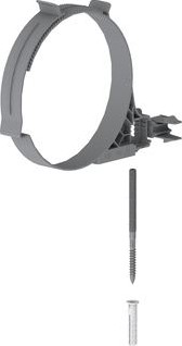 BURGERHOUT EENBANDSBEUGEL KUNSTST GRIJS UITW BUISDIAM 154 193MM 400480700