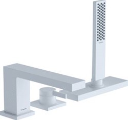 HANSGROHE 3-HOLE BATH MIXER TECTURIS E FINISH SET RIM MOUNTED MW 73443700