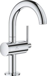 GROHE ATRIO NEW CLASSIC 1-GATS WASTAFELKRAAN M-SIZE MET PUSH OPEN VOORSPRONG 12.5CM CHROOM 24363000