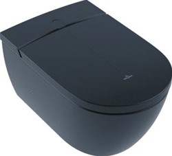 VILLEROY & BOCH VICLEAN-I200 DOUCHE-WC ZONDER SPOELRAND PURE BLACK CERAMICPLUS V0E200R7