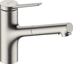 HANSGROHE KEUKENMENGKRAAN 150 ZESIS M33 METAL PULL-OUT SPRAY PRO 2JET BSO 74820800