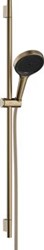 HANSGROHE RAINFINITY DOUCHESET 130 3JET MET GLIJSTANG 90 CM PUSH-SCHUIFSTUK EN TEXTIEL DOUCHESLANG 160 CM BRUSHED BRONZE 28743140