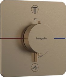 HANSGROHE SHOWERSELECT COMFORT Q THERMOSTAAT INBOUW VOOR 2 FUNCTIES BRUSHED BRONZE 15583140