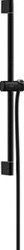 HANSGROHE UNICA 65 CM MET PUSH-SCHUIFSTUK EN DOUCHESLANG MAT ZWART 24400670