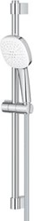 GROHE TEMPESTA CUBE GLIJSTANGSET MET HANDDOUCHE 11CM 2 STRAALSOORTEN 60CM MET DOUCHESLANG 175CM CHROOM 26748003