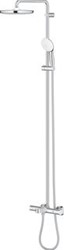 GROHE TEMPESTA SYSTEM 250 DOUCHESYSTEEM MET BADKRAAN THERMOSTATISCH MET AQUADIMMER HOH=15CM MET HOOFDD. 1 STRAALSOORT EN HANDD. 2 STRAALSOORTEN CHROOM 26672001