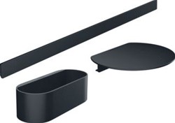 HANSGROHE WALLSTORIS BUNDELSETSET BAD MAT ZWART 27966670