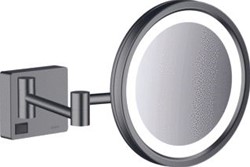 HANSGROHE ADDSTORIS SCHEERSPIEGEL MET LED LICHT BRUSHED BLACK CHROME 41790340