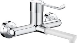 DELABIE WASTAFELKRAAN (OPB) MECHANISCH MESSING 2-GATS KRAANG 2610EP