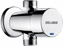 DELABIE MECH URINOIRSPOELER CHROOM HO 86MM UITV WANDOPBOUW BED HAND 703700