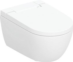 GEBERIT AQUACLEAN ALBA DOUCHEWC MET WANDCLOSET DIEPSPOEL MET AFSTANDSBEDIENING 37.5X56.5X40.5CM MET KERATECT WIT 146.350.01.1