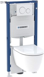 GEBERIT DUOFIX SIGMA12 CM SIGMA20 WIT RING MAT WIT ICON WC RIMFREE 118.404.11.2