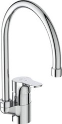 IDEAL STANDARD CERABASE 1- GATS KEUKENKRAAN MET HOGE UITLOOP BLUESTART VOORSPRONG 20CM CHROOM  BD050AA